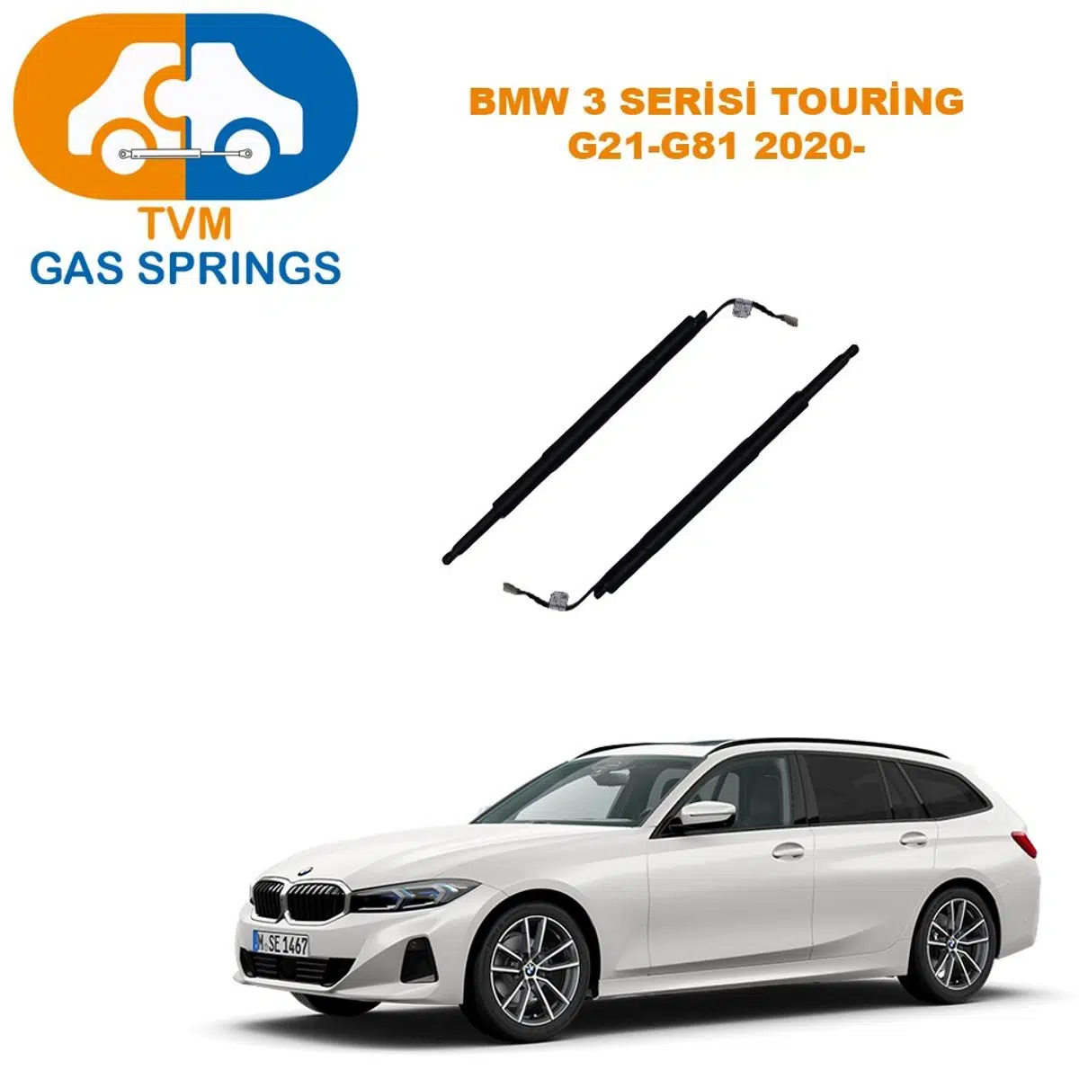 Tvm Gas Springs Bmw 3 Seri Touring 2020- Elektrikli Bagaj Amortisörü Sağ / Sol (2 Adet) 