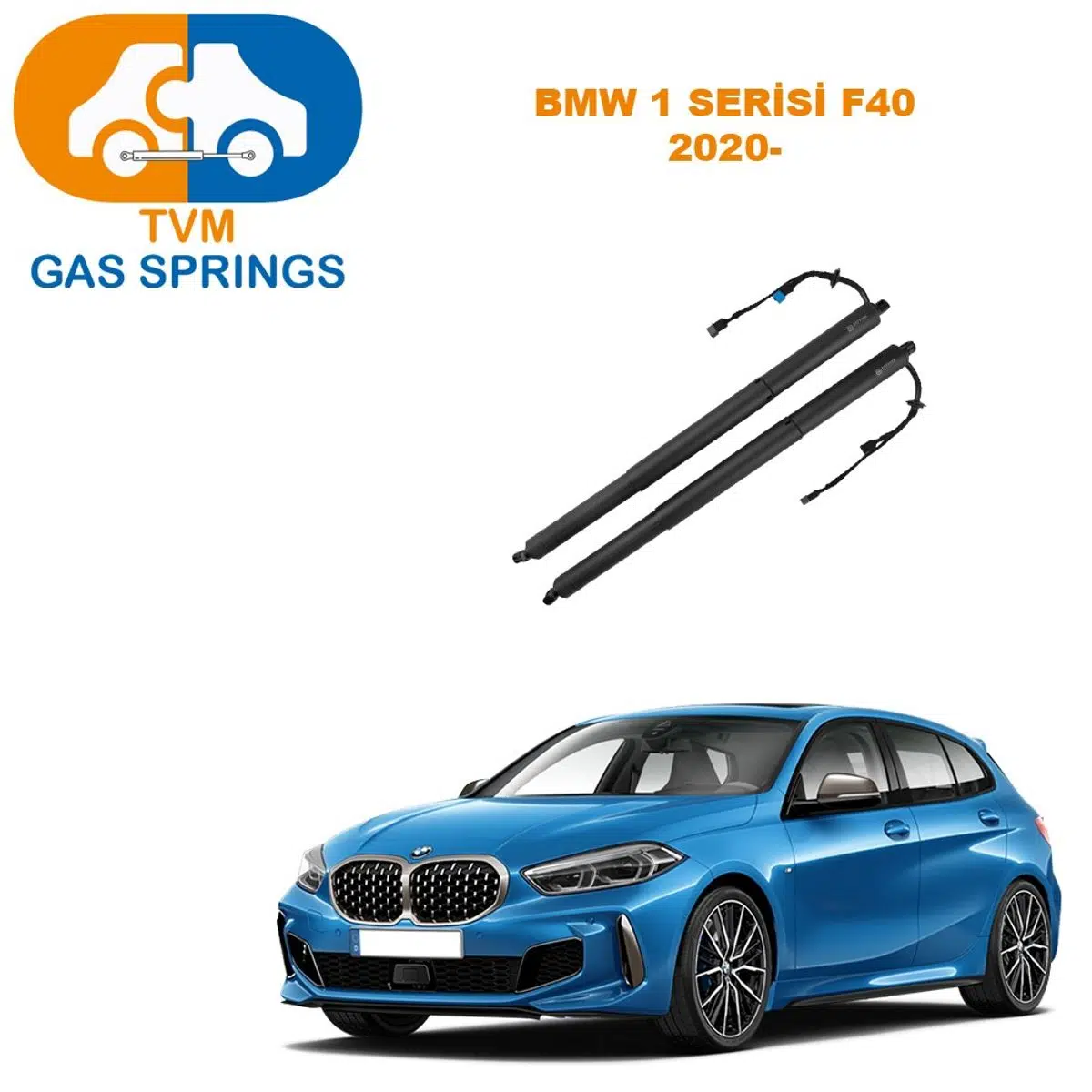 Tvm Gas Springs Bmw 1 Seri F40 2020- Elektrikli Bagaj Amortisörü Sağ / Sol (2 Adet) 