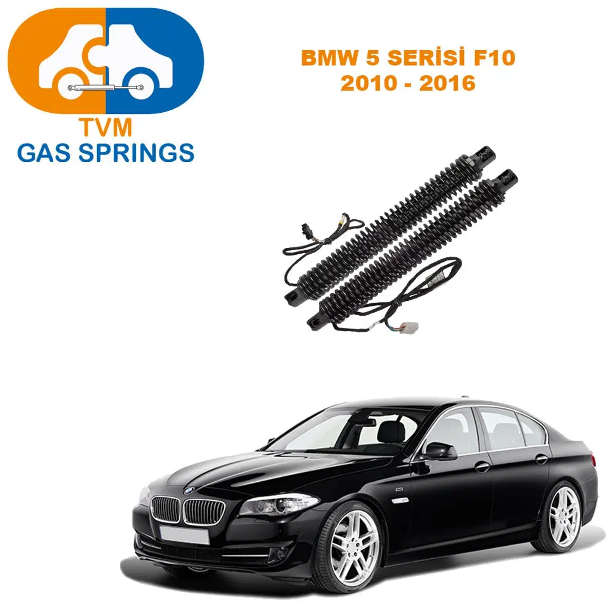 Tvm Gas Springs Bmw 5 Seri F10 2010-2016 Elektrikli Bagaj Amortisörü Sağ / Sol (2 Adet) 