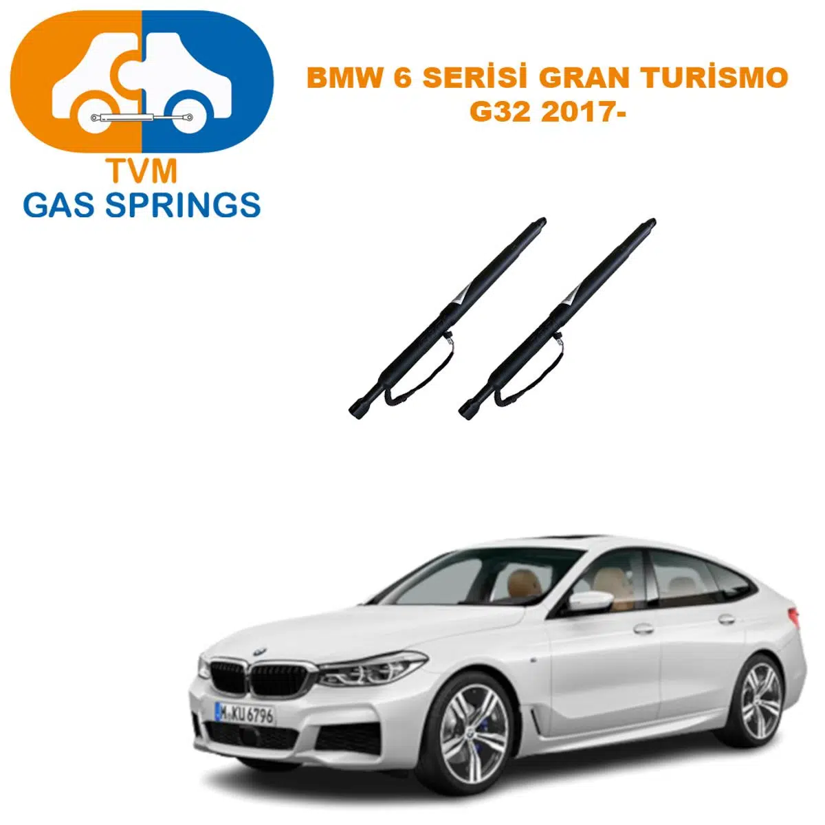 Tvm Gas Springs Bmw 6 Seri G32 Gran Turismo 2017- Elektrikli Bagaj Amortisörü Sağ / Sol (2 Adet) 
