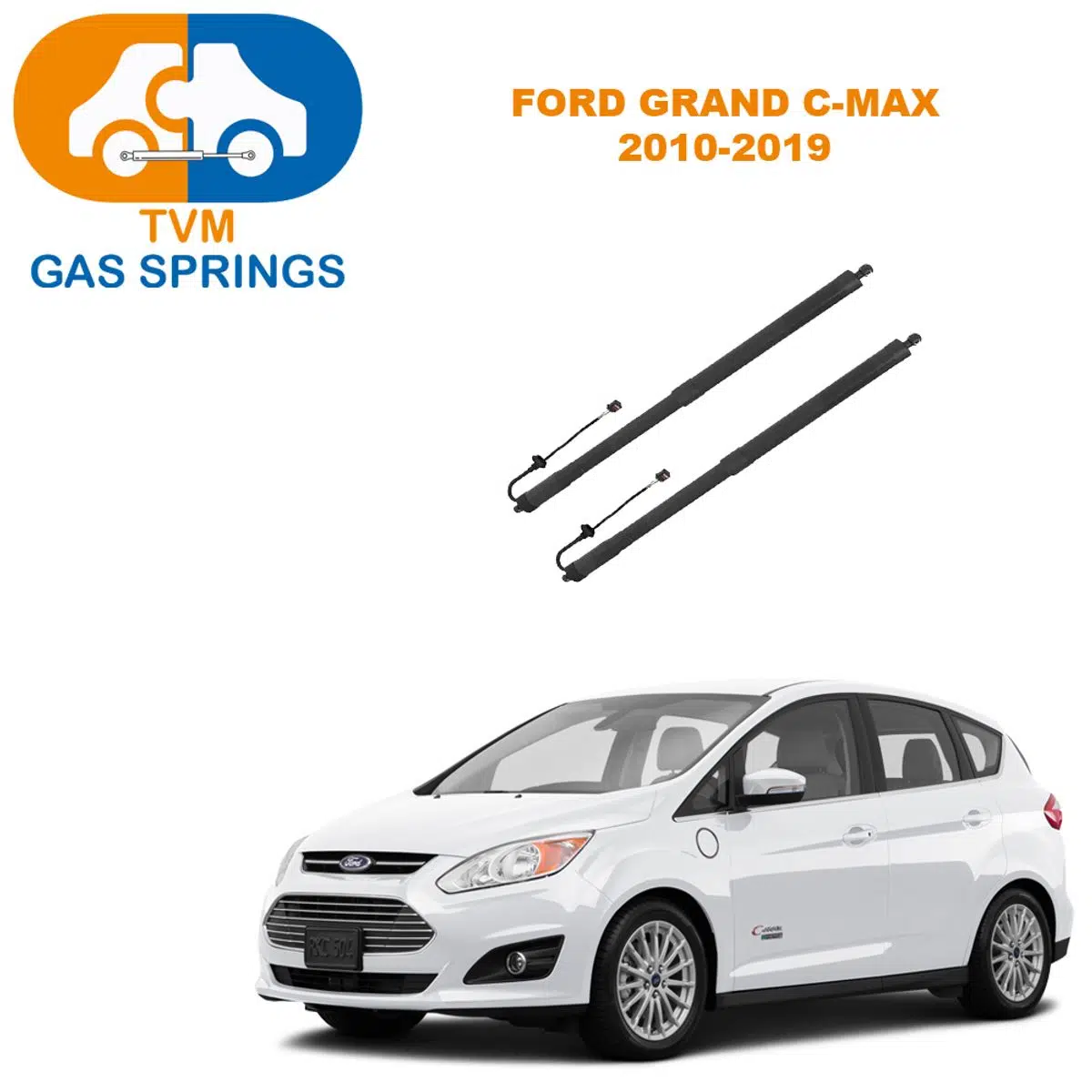 Tvm Gas Springs Ford Grand C-max 2010-2019 Elektrikli Bagaj Amortisörü Sağ / Sol (2 Adet) 