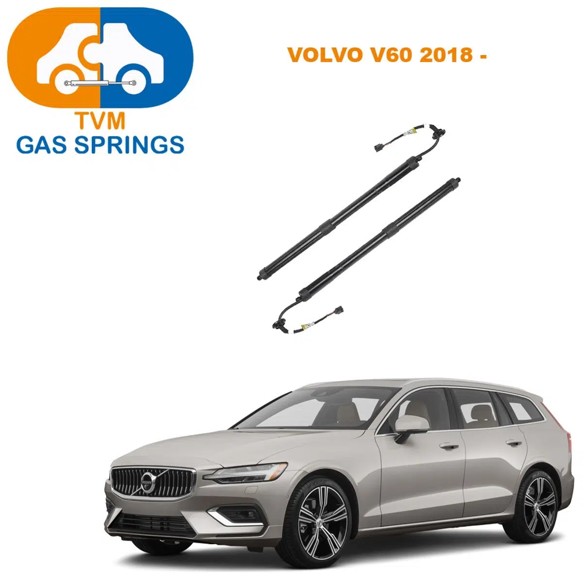 Tvm Gas Springs Volvo V60 2018- Elektrikli Bagaj Amortisörü Sağ / Sol (2 Adet) 
